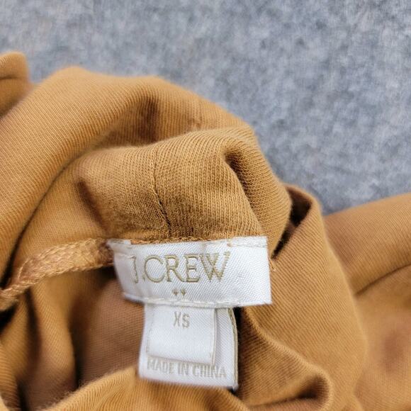 J. Crew Turtleneck Sweater Size XS Tan Brown Lightweight Fabric *Flaw - Picture 6 of 12